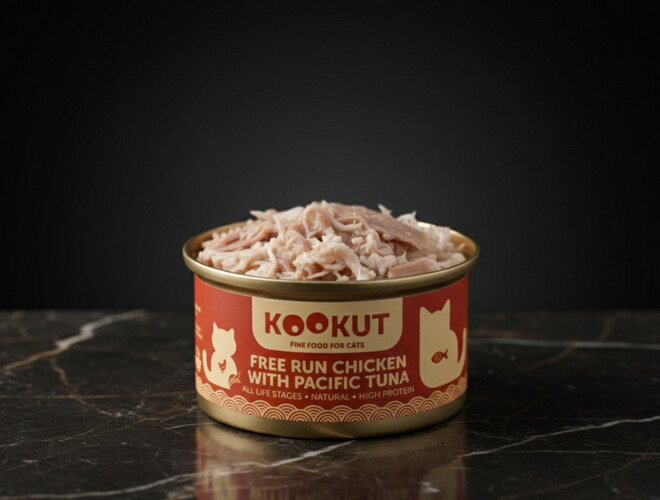 دجاج مع التونه - كوكت علب الاكل الرطب