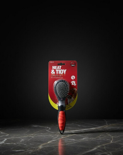 فرشاة مزدوجة للفراء القصير والمتوسط