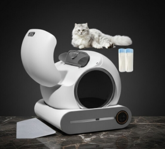 مرحاض قطط أوتوماتيكي بالكامل