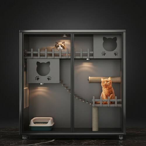 منزل حديث باللون الرمادي