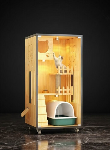 منزل قطط فاخر بتصميم عصري