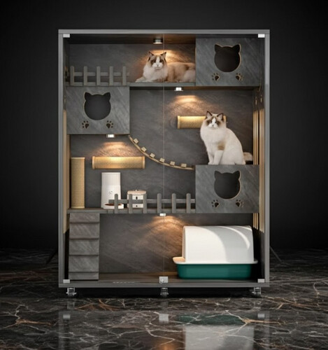 منزل حديث فاخر باللون الرمادي