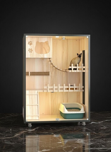 منزل قطط مضىء فاخر