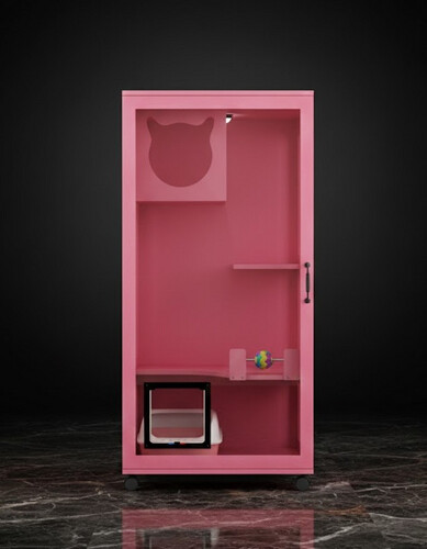 فيلا فريدة باللون الوردي