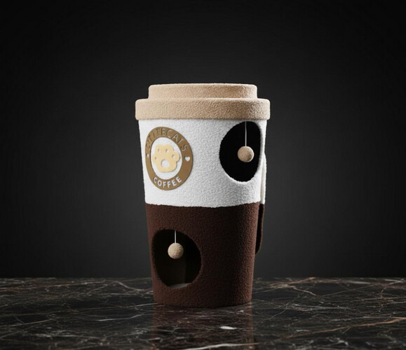 بيت كبير بشكل كوب القهوة