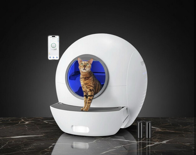 صندق فضلات ذاتي التنظيف للقطط