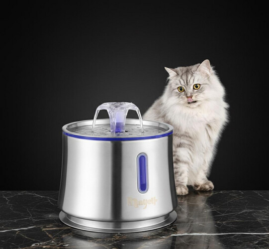 موزع مياه نافورة من الستانلس ستيل – سعة 2.5 لتر