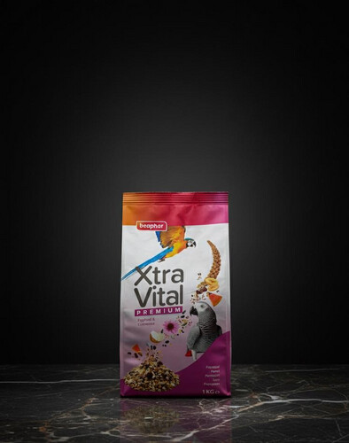 Beaphar XtraVital Parrot Complete Bird Food – Balanced Premium Nutrition (1kg)