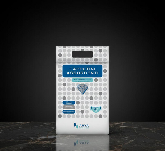 Arya Puppy Pads with Activated Carbon – 60 × 90 cm (40 pcs)