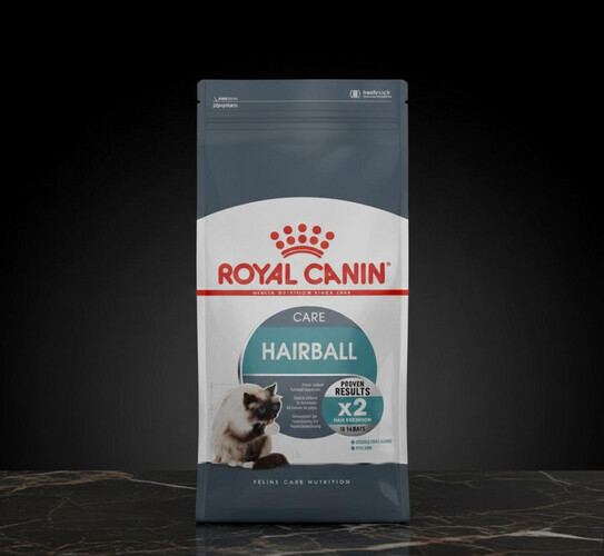طعام جاف للقطط للعناية بالكرات الشعرية– 4 كغ