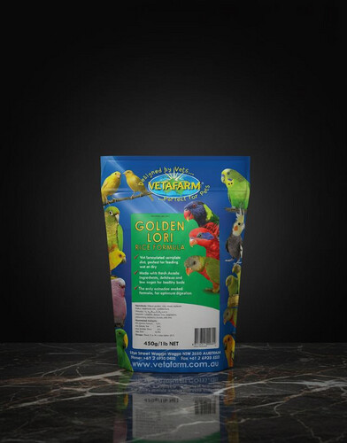 غولدن لوري – تركيبة الأرز لطيور اللوري 450 غ