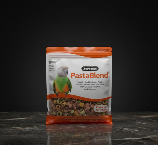 زو بريم PastaBlend غذاء للببغاوات المتوسطة والكبيرة 1.4 كغ – بدون هدر