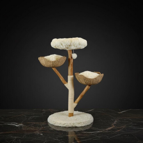 برج قطط فاخر بتصميم شجرة طبيعية