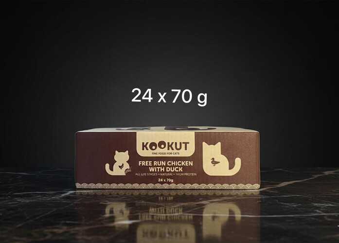 دجاج مع البط - كوكت علب الاكل الرطب