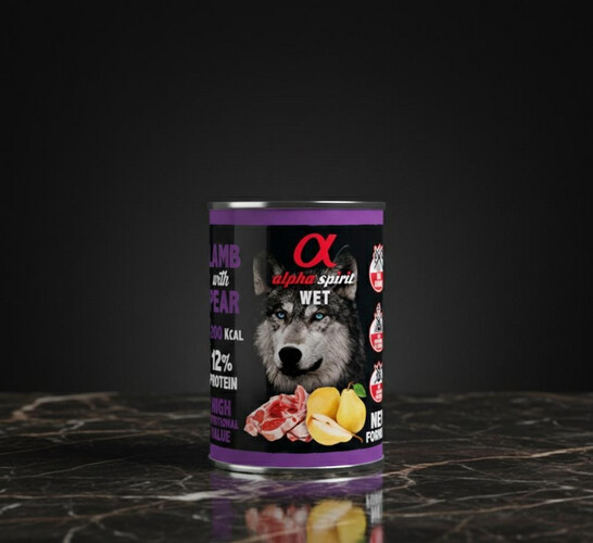 Canned Dog Food with Lamb & Pear – 400 g