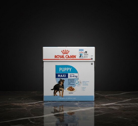 رويال كانين ماكسي بابي – طعام رطب للجراء كبيرة الحجم، 10 × 140 غرام