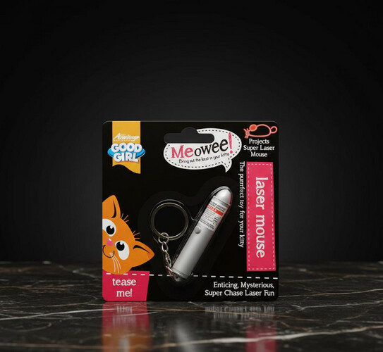 لعبة ليزر للقطط على شكل فأرة – 110 مم