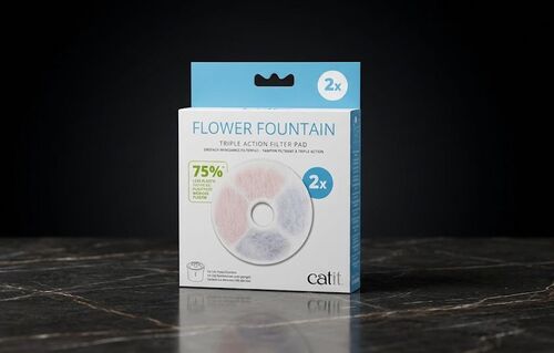 Catit Flower Fountain Triple Action Filter Pad – 2 pcs