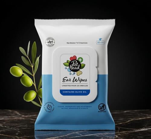 Pet Head Health Ear Wipes 30/pk