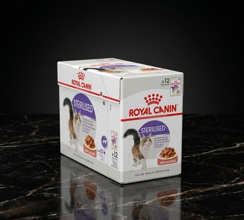 طعام رطب للقطط المعقمة من رويال كانين – صوص (Gravy) 12 × 85 غرام