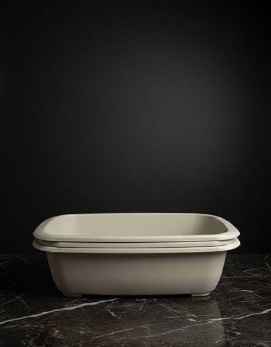 صندوق رمل للقطط ميسو – (54 × 38.5 × 16 سم)