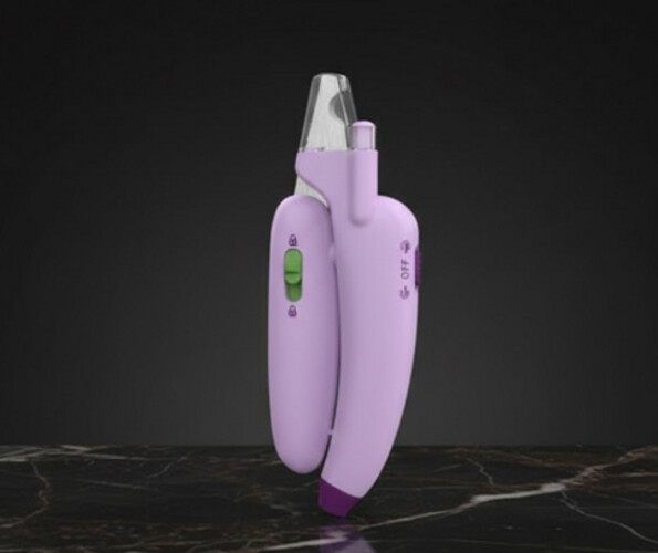 مقص أظافر مع ضوء LED