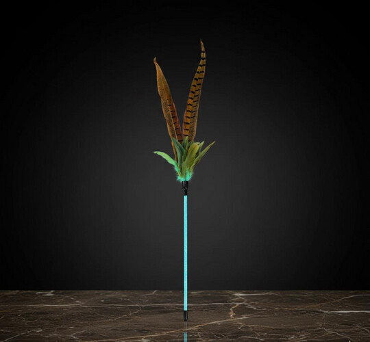 لعبة ريش على شكل عصا