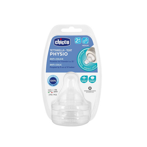 Teats Perfect 5 2M+ Medium Sil 2 Pcs