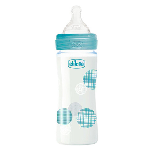 BOTTLE WB GLASS BOY 240 SLOW SIL