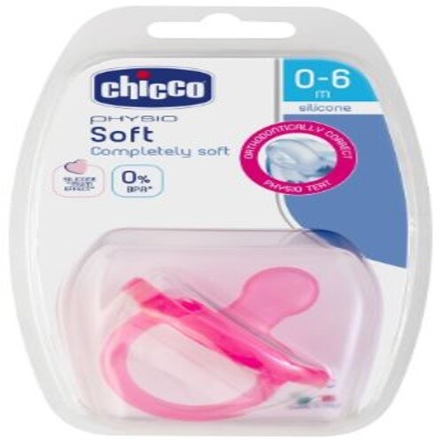 SOOTHER PH. SOFT 0-6 PINK 1PC B
