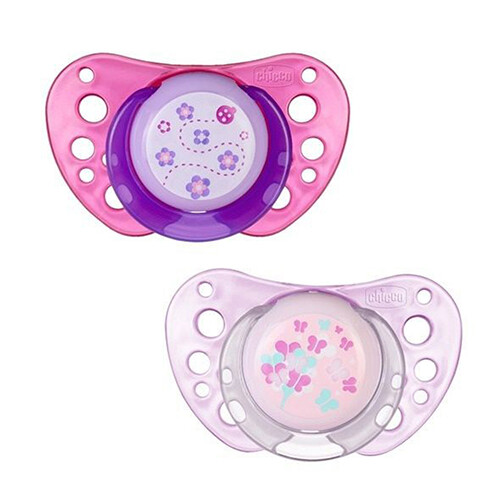 SOOTHER PH.AIR PINK SIL 6-12M 2PCS C