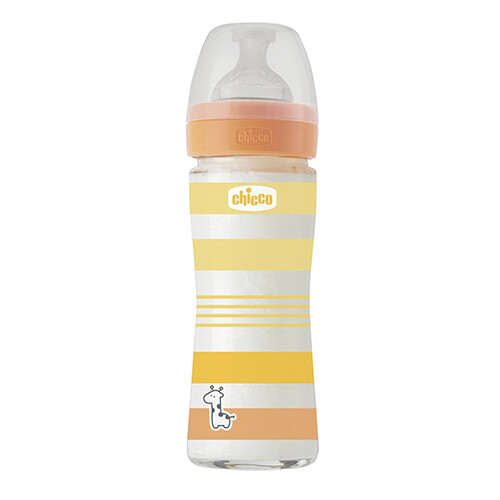 BOTTLE WB GLASS ORANGE UNI 240 SLOW SIL