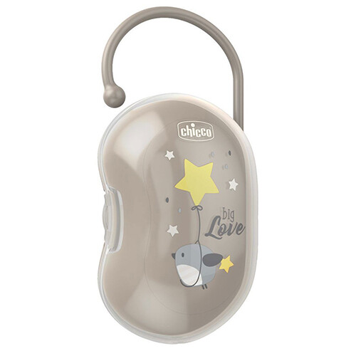 SOOTHER HOLDER FOR 2 SOOTHERS GREY