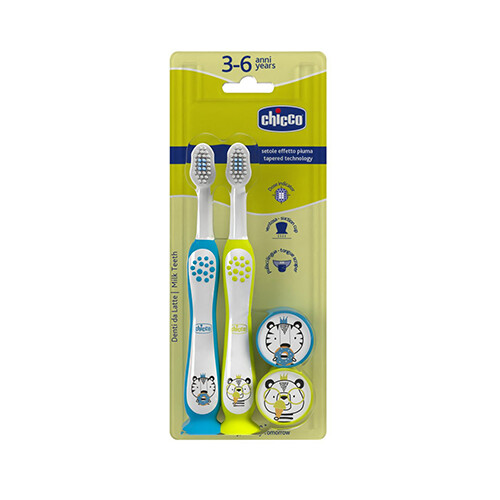 COMBO TOOTHBRUSHES TIGER-PANDA 3-6Y