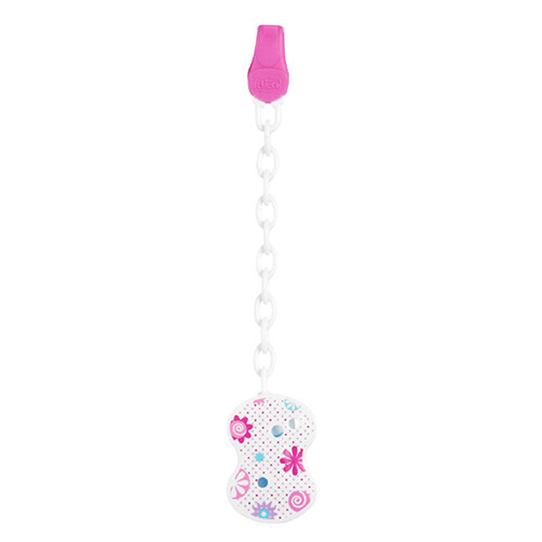 CLIP WITH CHAIN - PINK