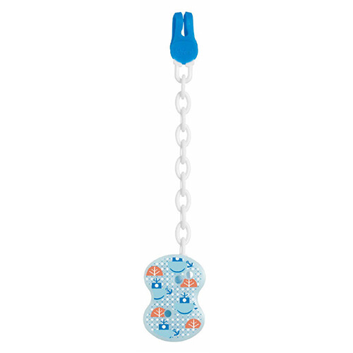 CLIP WITH CHAIN - BLUE