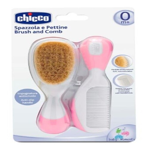 NEW BRUSH AND COMB PINK