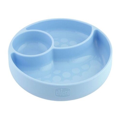 SILICONE DIVIDED PLATE TEAL 12M+