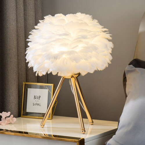 46380- Golden Feather lamp