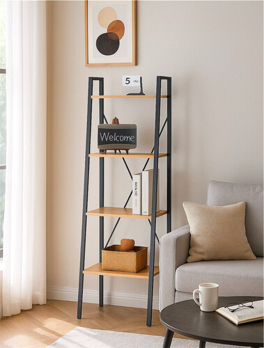 8019 - WOODEN BOOKSHELF