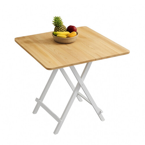 8084 - L.BROWN FOLDABLE TABLE