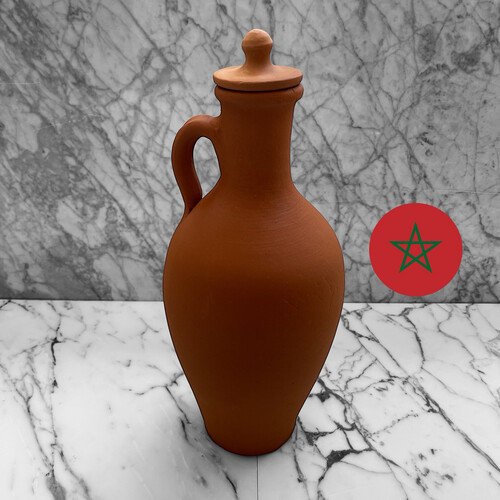 فخار عضوي سعة 2 لتر