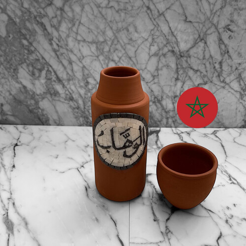 فخار عضوي أعمال فسيفساء سعة 800 ملي