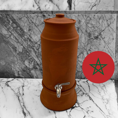 فخار عضوي حنفية أستيل سعة 6 لتر