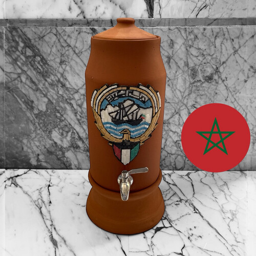 فخار عضوي أعمال فسيفساء حنفية أستيل سعة 6 لتر