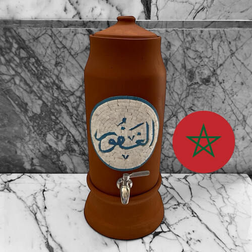 فخار عضوي أعمال فسيفساء حنفية أستيل سعة 6 لتر