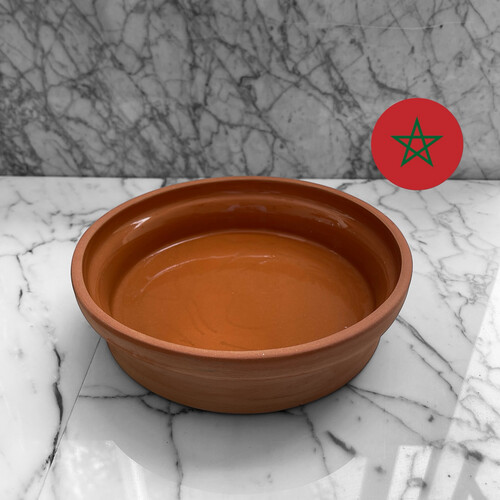 صحن فخار مطلي قطر 20 سم