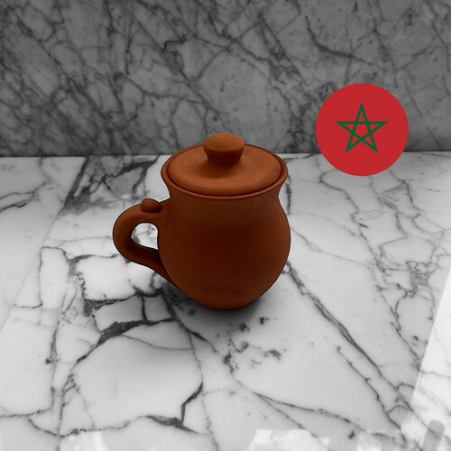 كأس فخار عضوي سعة 250 ملي