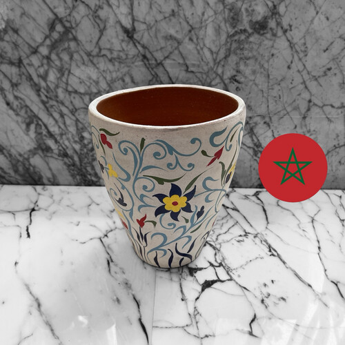 فازه فخار للزرع والديكور أرتفاع 22سم