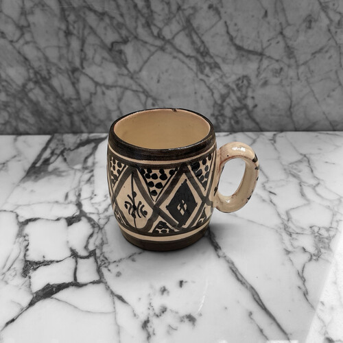 كأس فخار رسم سعة 250 ملي